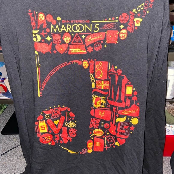 Maroon 5 S.I.N. Club 2015 Concert Zip Up Hoodie By Alternative Earth - Picture 6 of 6